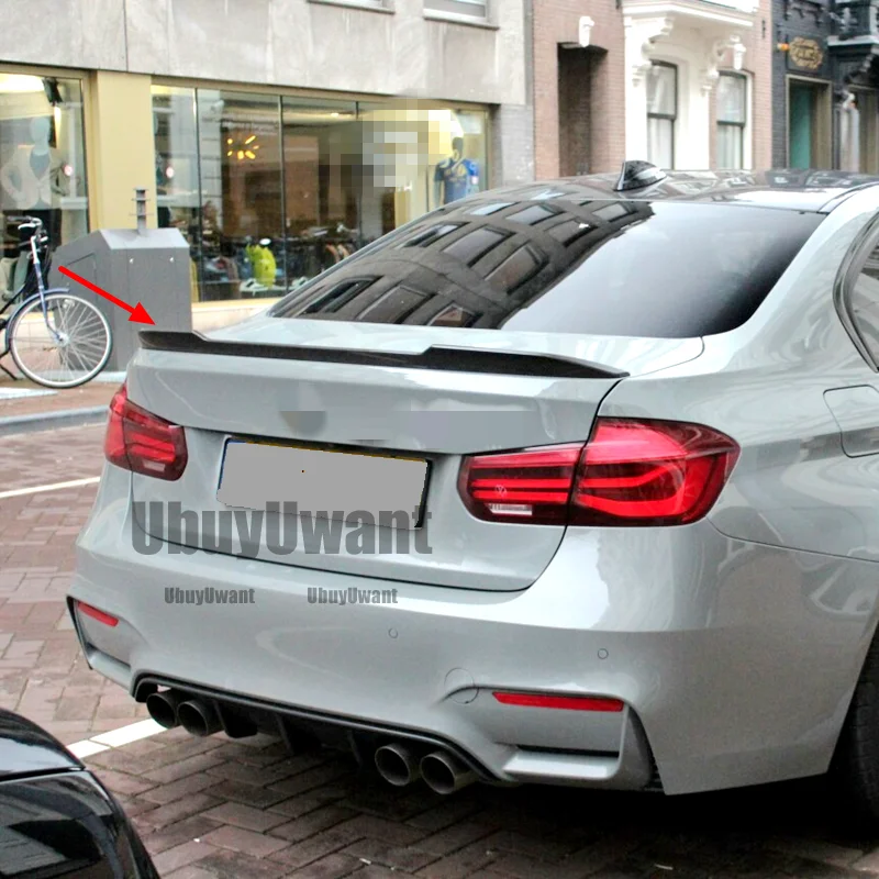 Real Carbon Fiber Trunk Car Spoiler Wing For BMW F30 F35 3 Series Sedan & F80 M3 2013-2018 CS Style Rear Wing Spoiler Lip