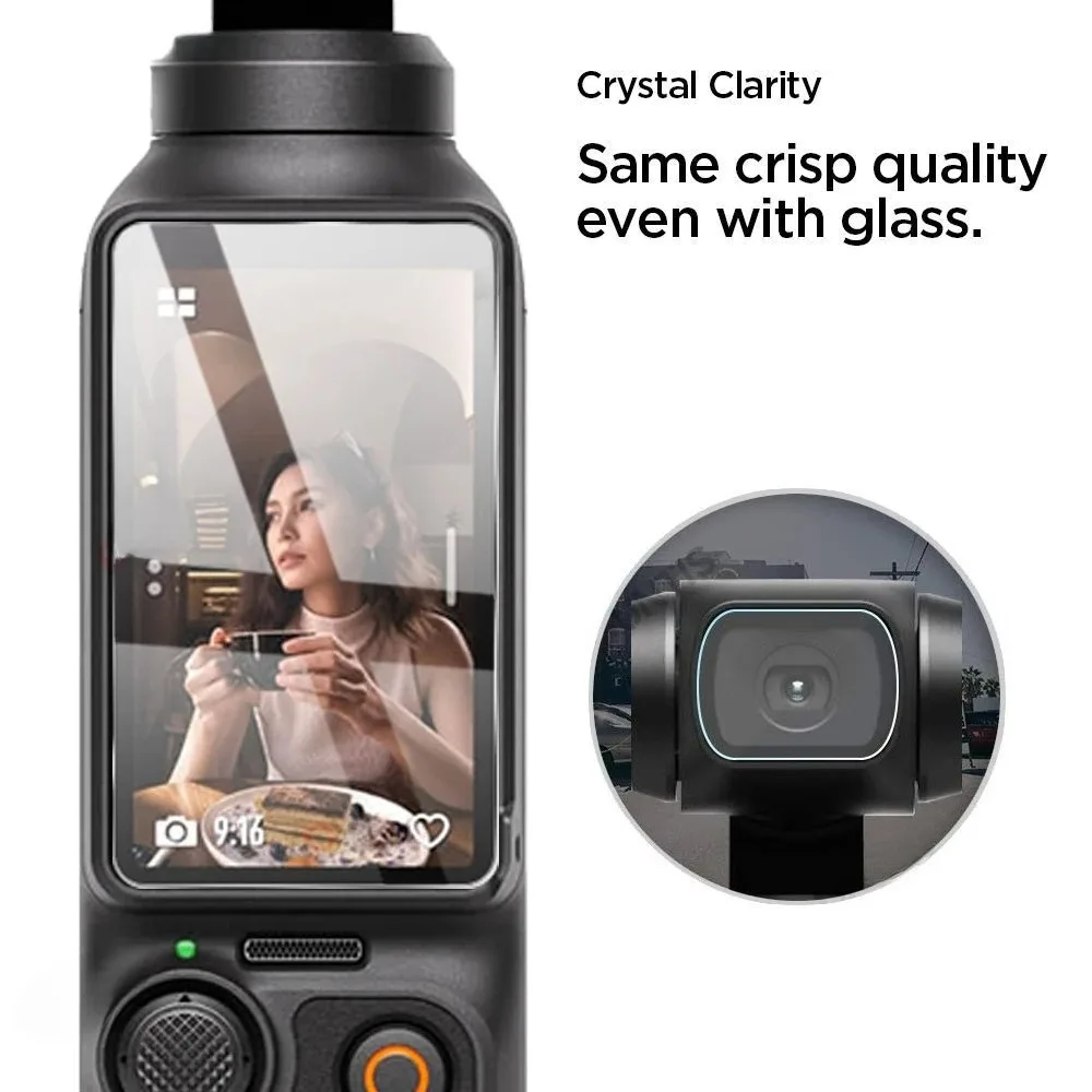 Tempered Glass Screen & Lens Protector, Anti-Scratch Protective Film for DJI OSMO Pocket 3 Pocket 4 Camera Accessories