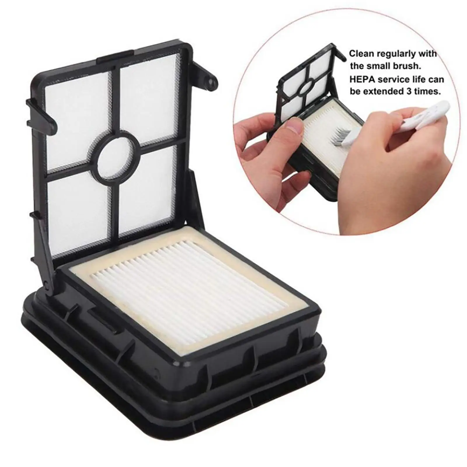 Multi-Surface Brush Roll 1868 & Filter 1866 1608683, 160-8683, 1608684 Set for Easy to Clean Spare Parts
