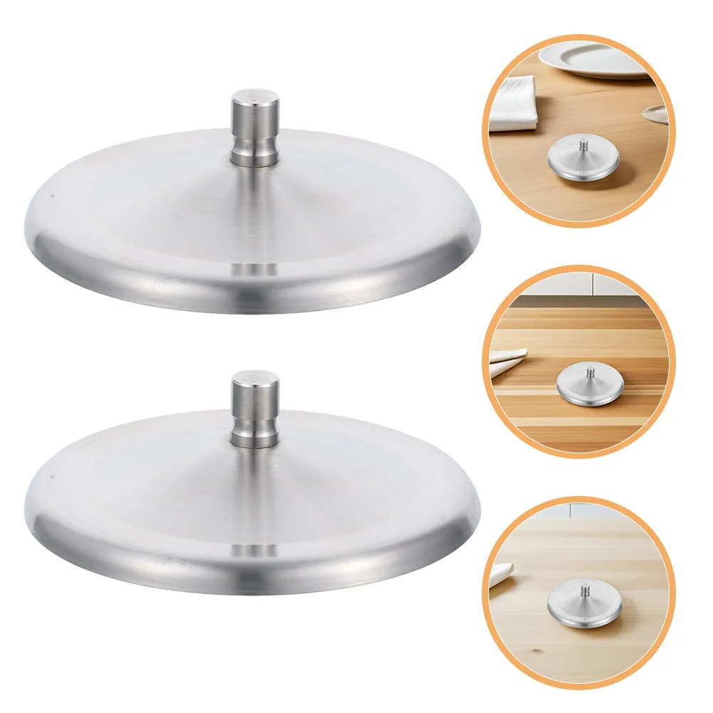 4Pcs 9.5cm Stainless Steel Round Mug Cover for Coffee Tumbler Tea Cup Hot Beverage Lid Splash Proof Dustproof Portable Universal