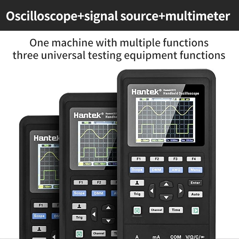Imagem -03 - Osciloscópio Digital Dual Channel com Multímetro Hantek 2c42 2c72 Largura de Banda 70m Taxa de Amostragem 250msa 2c42 40m