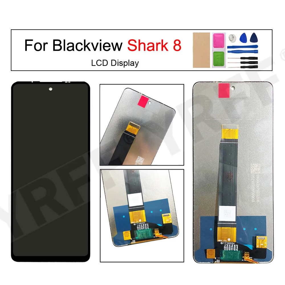 LCD Display for Blackview Shark 8 ,Touch Screen Digitizer Assembly,Phone Screen Replacement Parts