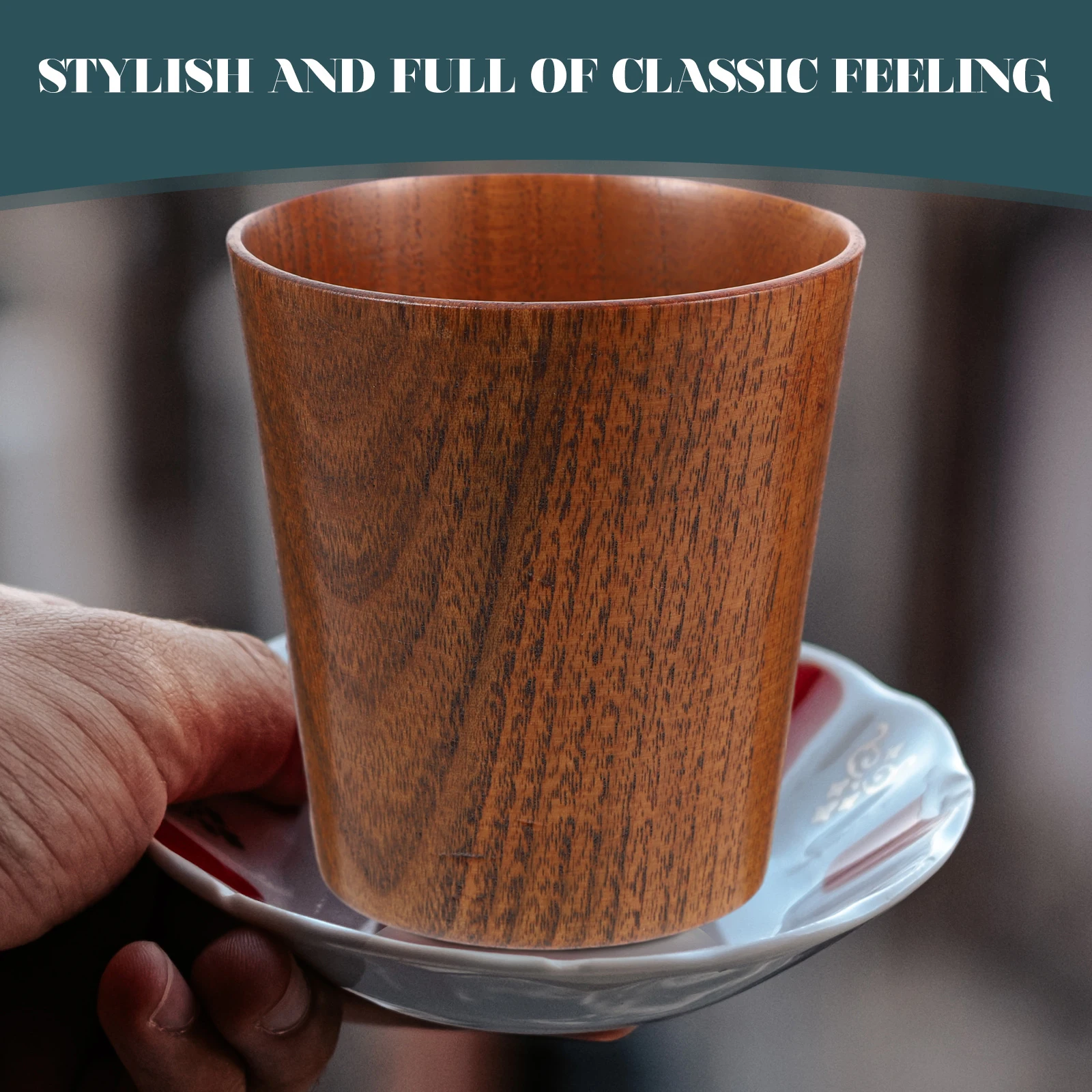 

Sour Jujube Wood Water Eco-Friendly Wooden Drinking Cup Natural Texture Smooth Surface Home Restaurant Hotel Use Wood