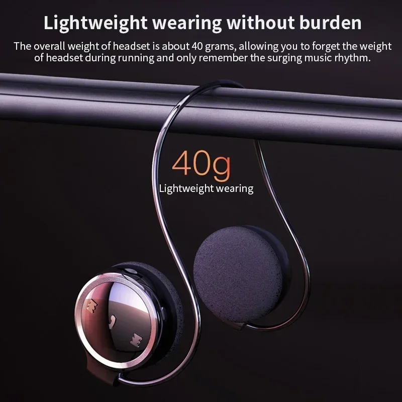 

Card-able Wireless Headphone MP3 Player Bluetooth 5.0 Earphones Music Earbuds Sports Portable Walkman Headsets for Xiaomi IPhone