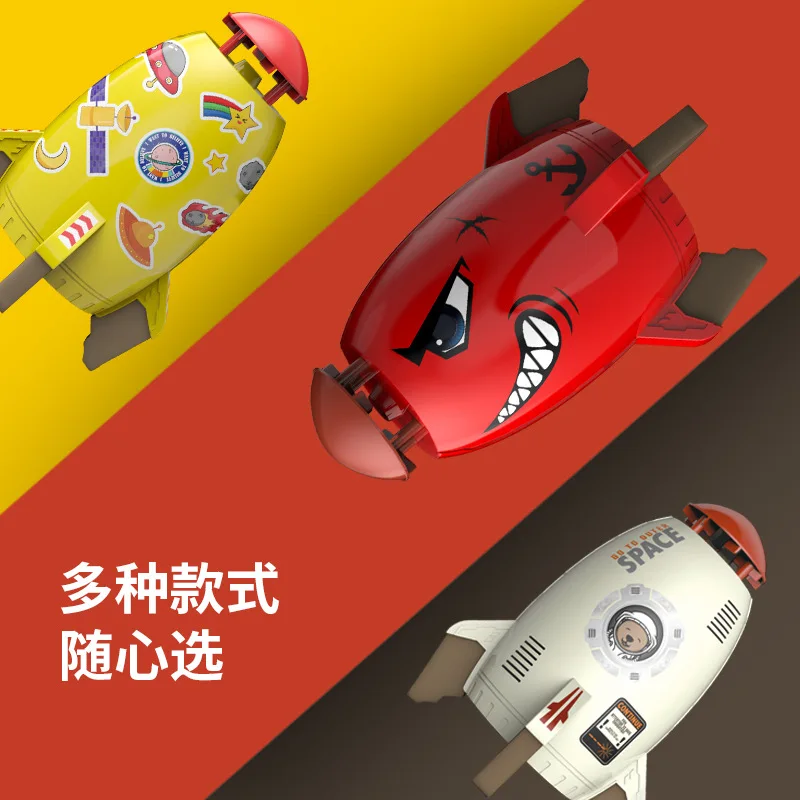 子供のためのロケットスプリンクラーおもちゃ,屋外ウォーターゲーム,親子,卸売