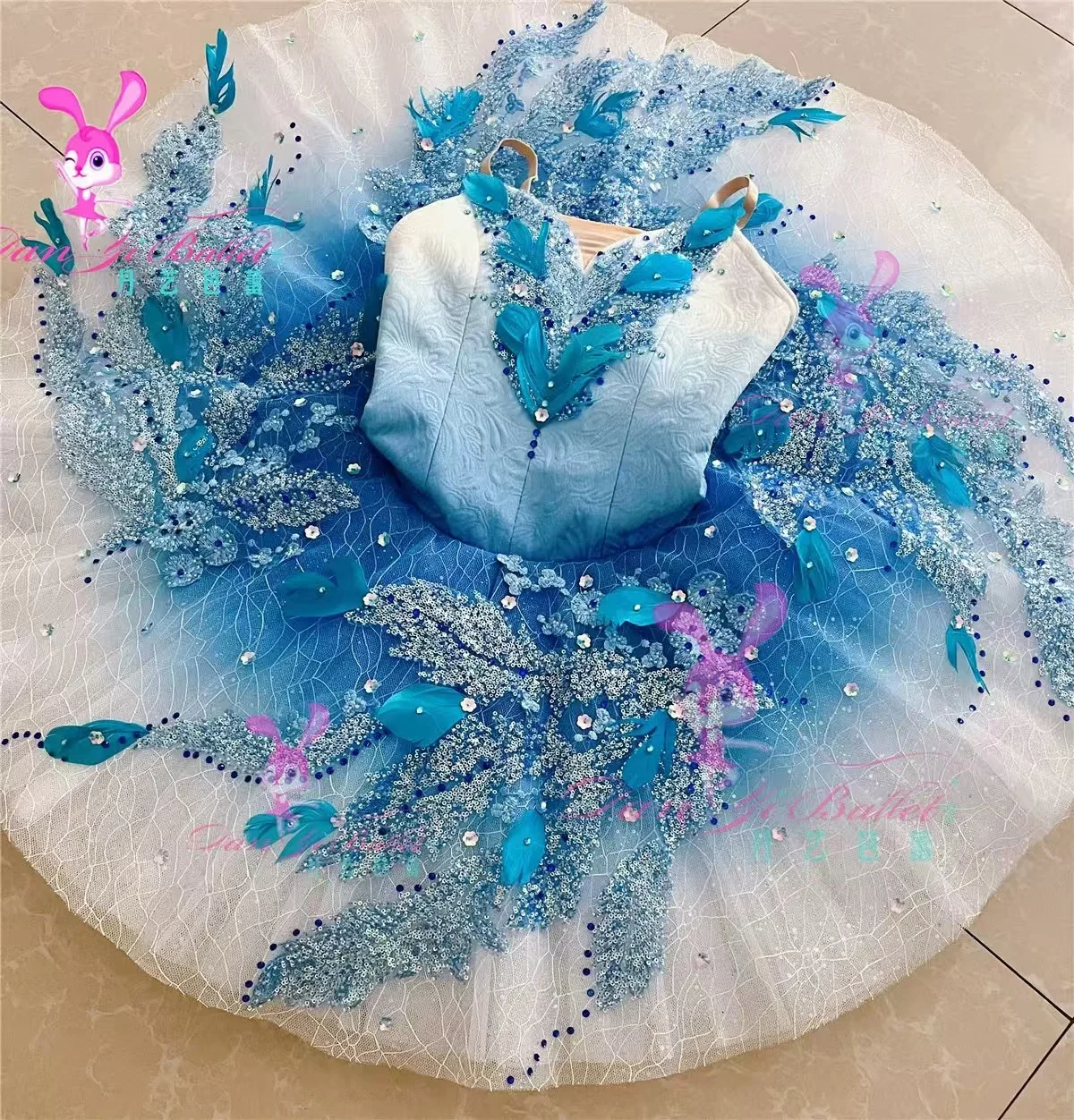 Danyiballet Professional Ballet Bluebird Blue Children's Ballet dress Competition customization