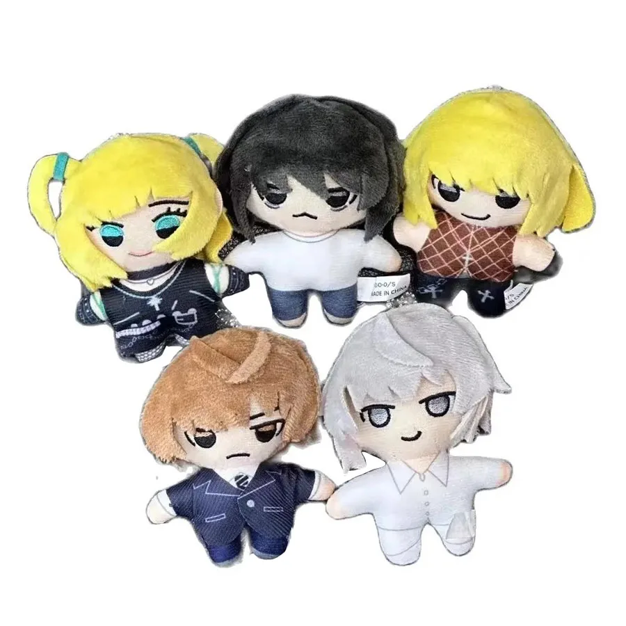 Wholesale 10pcs/lot 8cm Death Note Plush toys keyring Ryuk Rem Yagami L·Lawliet  anime dolls pendants keychain Gifts