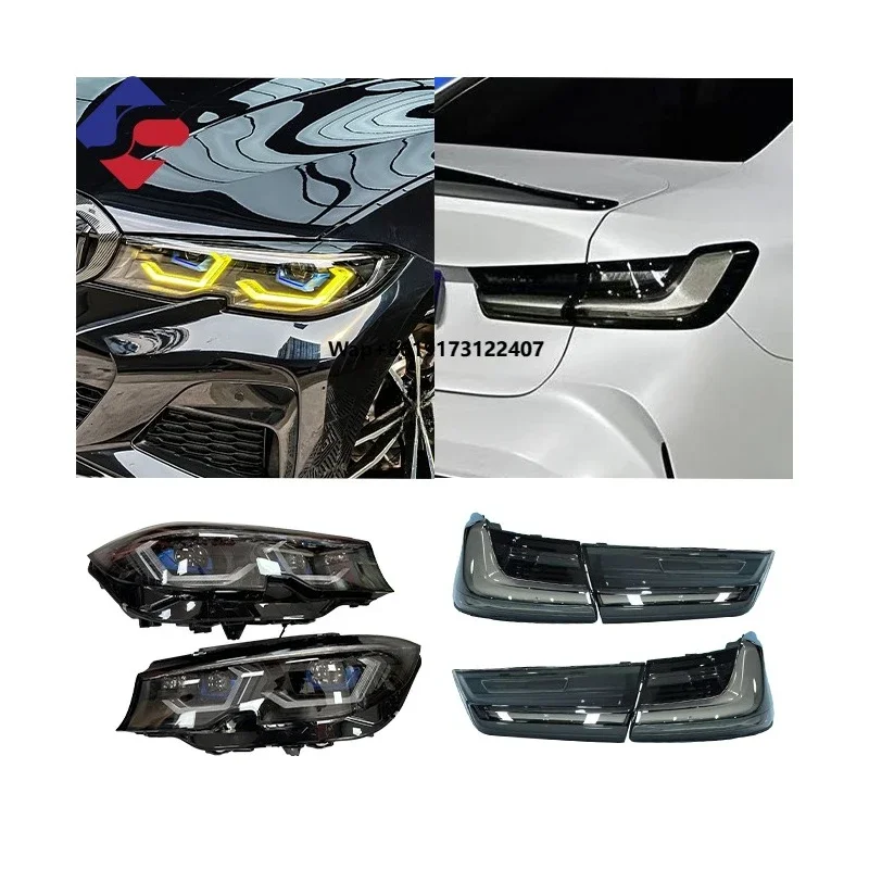 

Левая и Правая Светодиодные Фары и Задние Фонари 55W 5000K для BMW 3 серии 320 330 325 G20 G28 GT F34 F30 2020