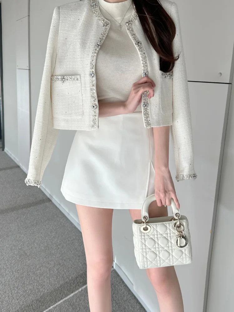 Fashion Solid Satin Skirt Pants Women's Casual Slim Fit Short Style Side Slit Leak Proof Pant 2026 New Daily Commuting Outfit