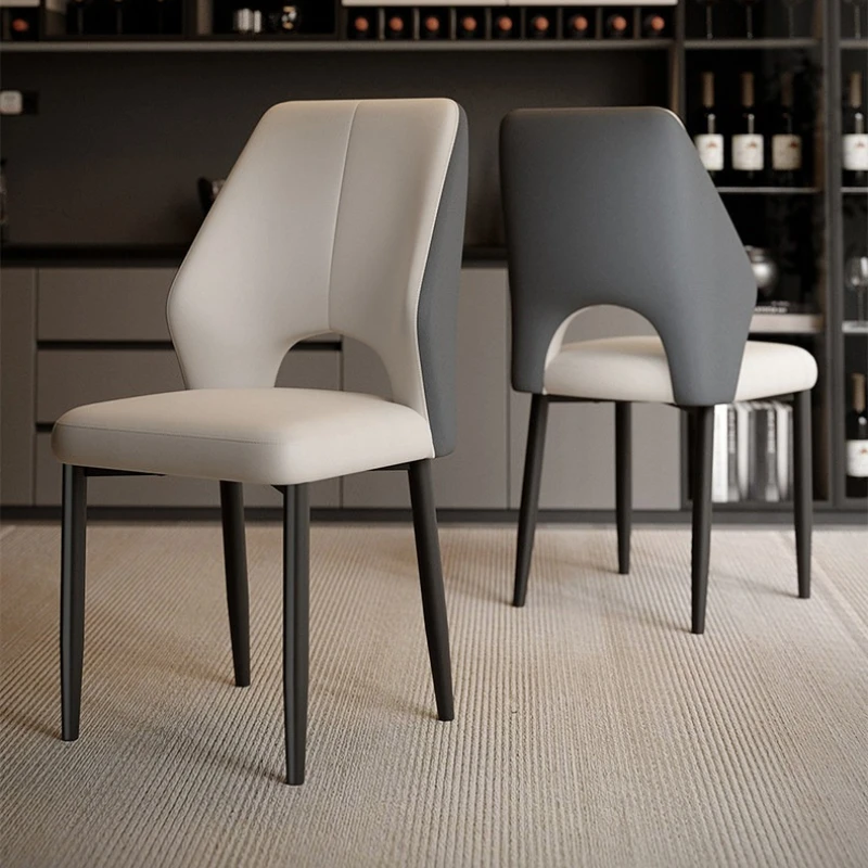 Nordic Soft Package dining room chairs Light Luxury Italian style Dining chairs comfortable стулья для кухни Kitchen furniture