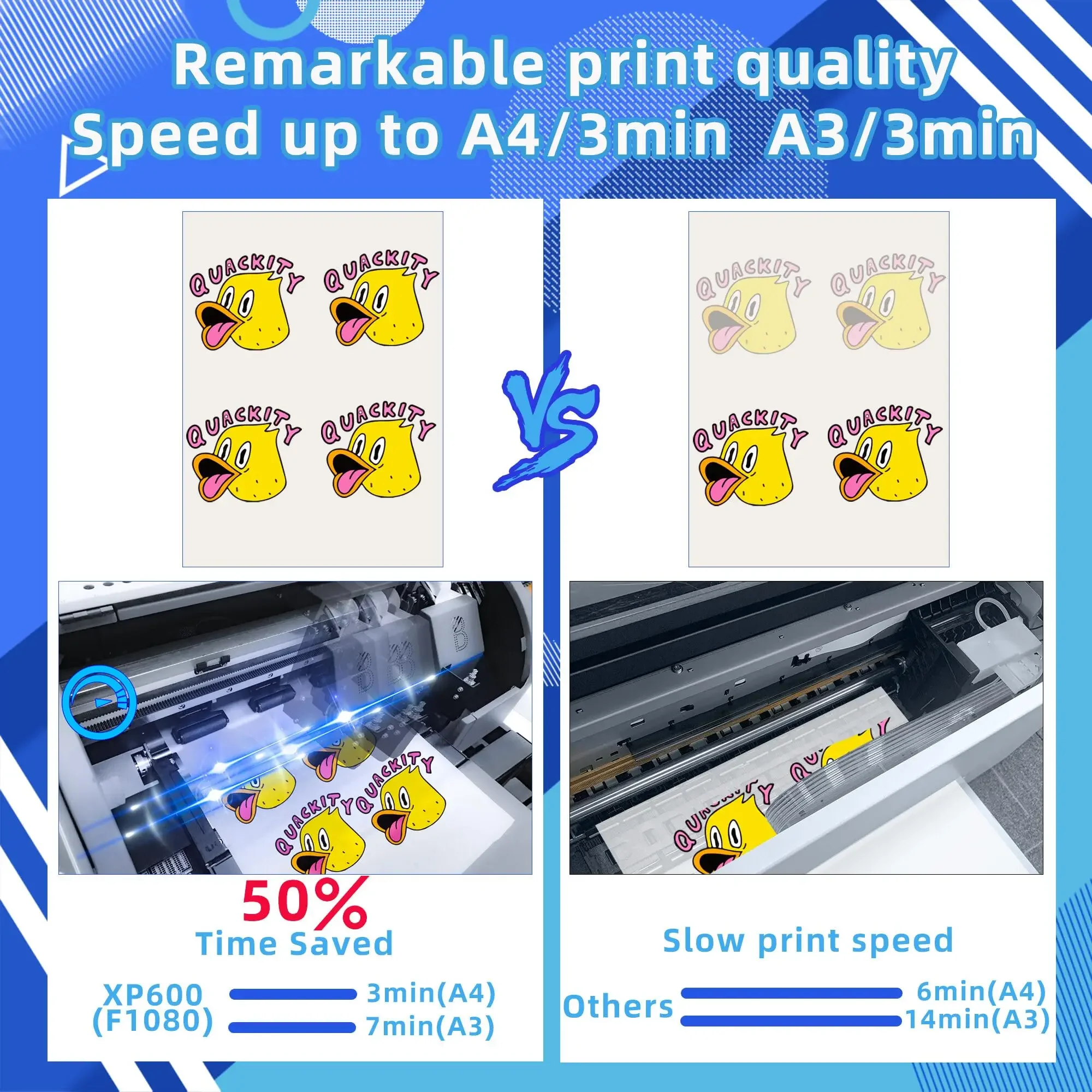 High Quality Desktop A3 DTF Printer Impresora dtf printer Machine with White Ink Circulation  System for DIY Print T-Shirt