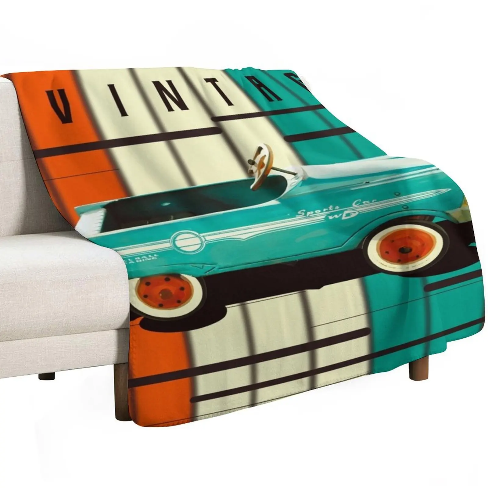 vintage pedals car Throw Blanket Thermals For Travel Luxury Thicken Bed For Decorative Sofa Soft Beds Plaid on the sofa Blankets
