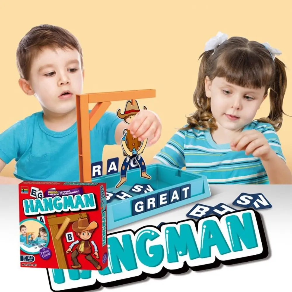 

Multiplayer Magnetic Hangman Board Games Interactive Two-Player Hangman Mystery Word Game with Doll Develop Intelligence