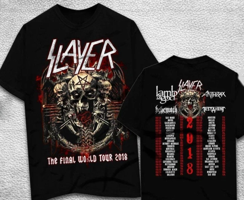 

Slayer Vintage Shirt, Slayer Shirt, Slayer Tour Shirt High-end Luxury Is for Both Men and Women Top Y2k