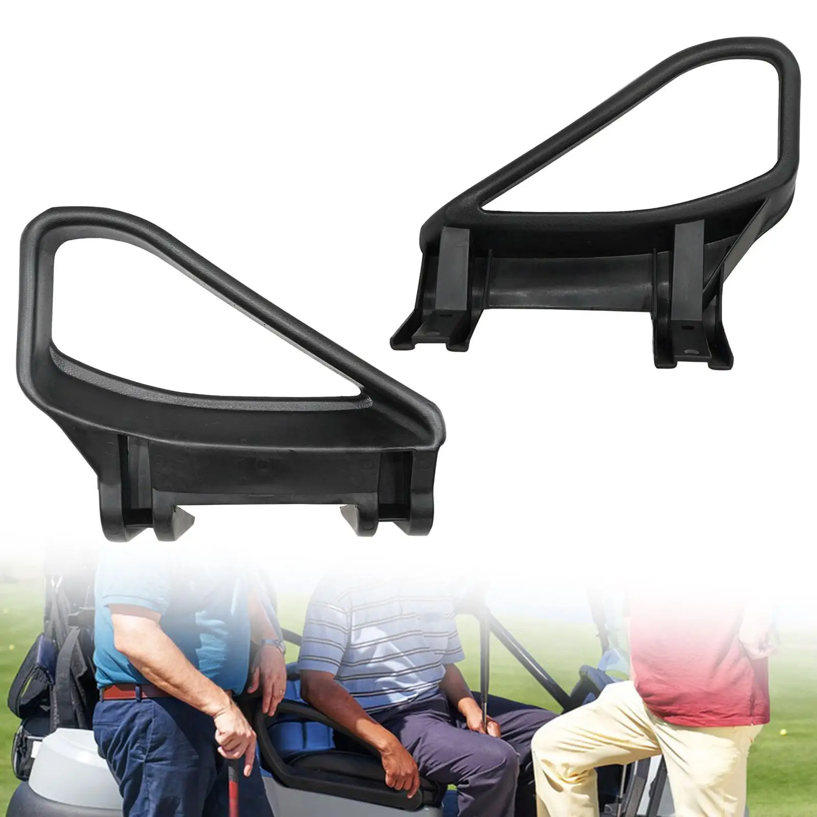 2 Pieces Golf Cart Arm Rest Stable Performance 71701-g01 71702-g02 Golf Cart Seat Handles for Ezgo Convenient Installation