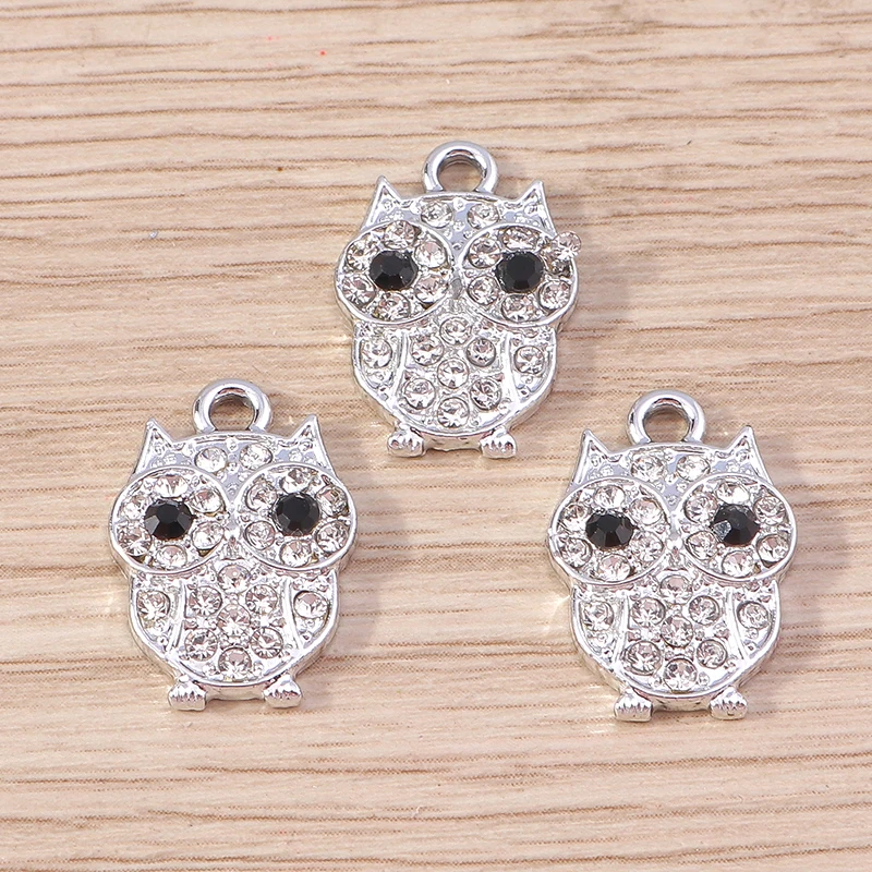 Tusember 10 Stück 17*21mm Niedliche Kristall-Häschen-Anhänger für DIY Handgemachten Schmuck, Armband-, Halsketten- und Ohrring-Zubehör – Detail 33