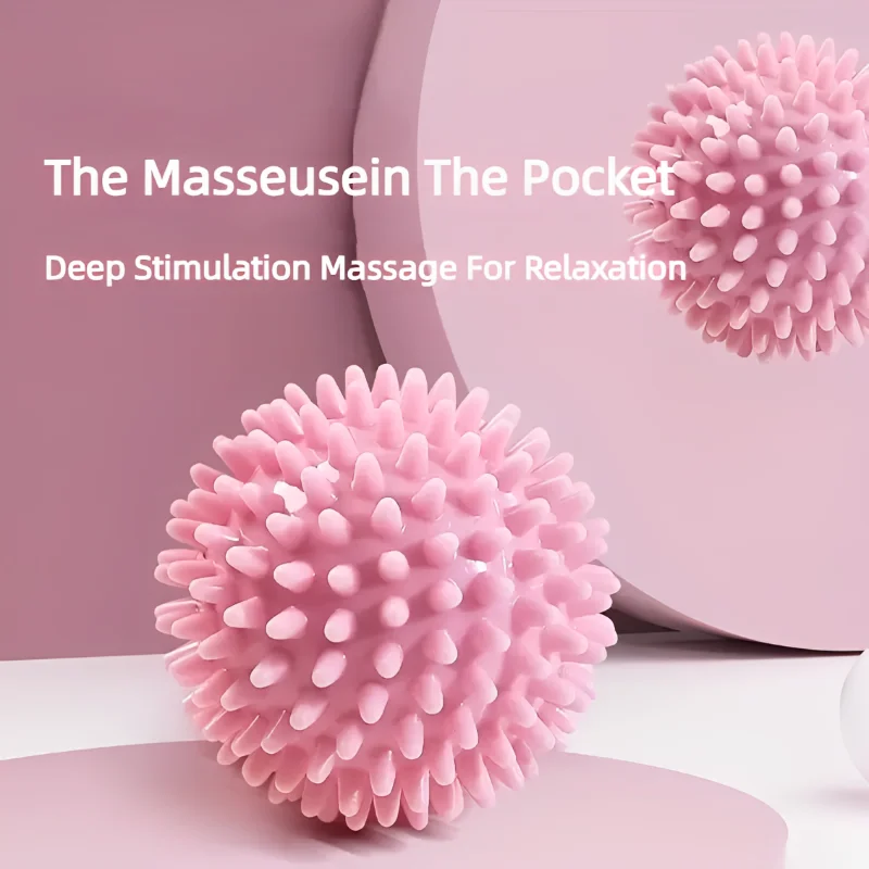 1PCS Spiky Massage Ball Exercise Hand Foot Pain Relief Plantar Relievers Muscle Soreness Release Massager Roller For Deep Tissue