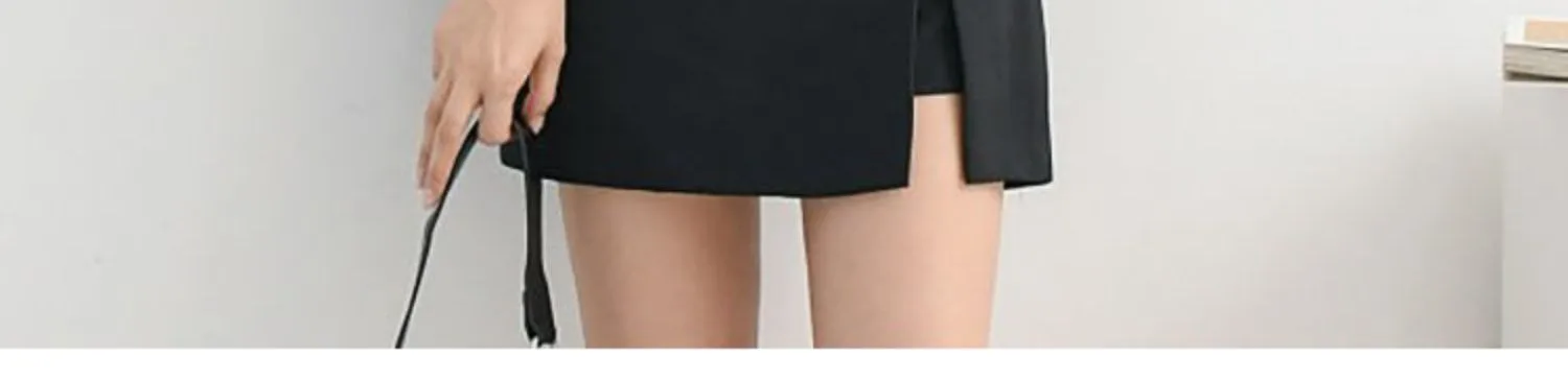 Damenrock mit hoher Taille, A-Linie, lässig, vielseitig, sexy, mit Schlitz, Hüftrock für alle Jahreszeiten – Detail 17