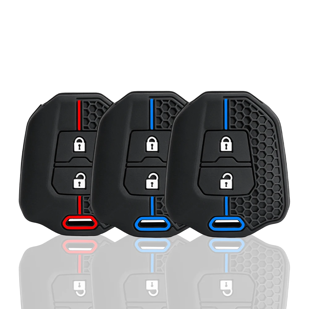 Silicone Car Remote Key Fob Cover Case Protector Holder Shell for Isuzu D-max Mux Truck Dmax Auto Keychain Accessories