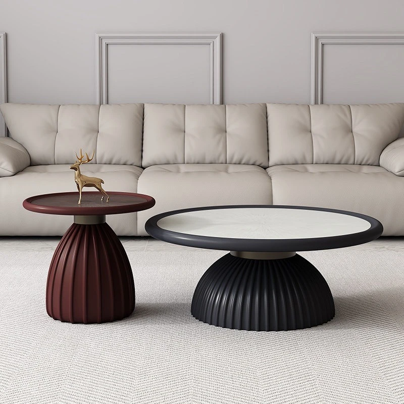 Minimalist home living room coffee table high-end design size round