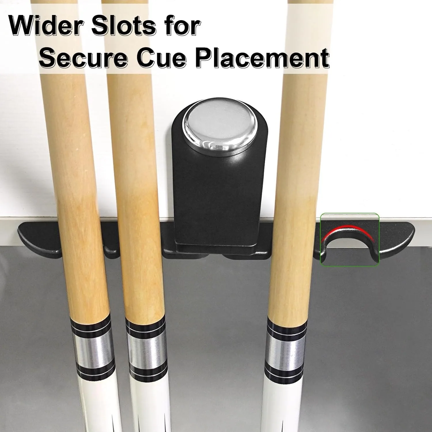 

Pool Cue Holder for Table Nonslip Pool Stick Holder for Billiards Club Community Center Game Room Pool Table Accessories