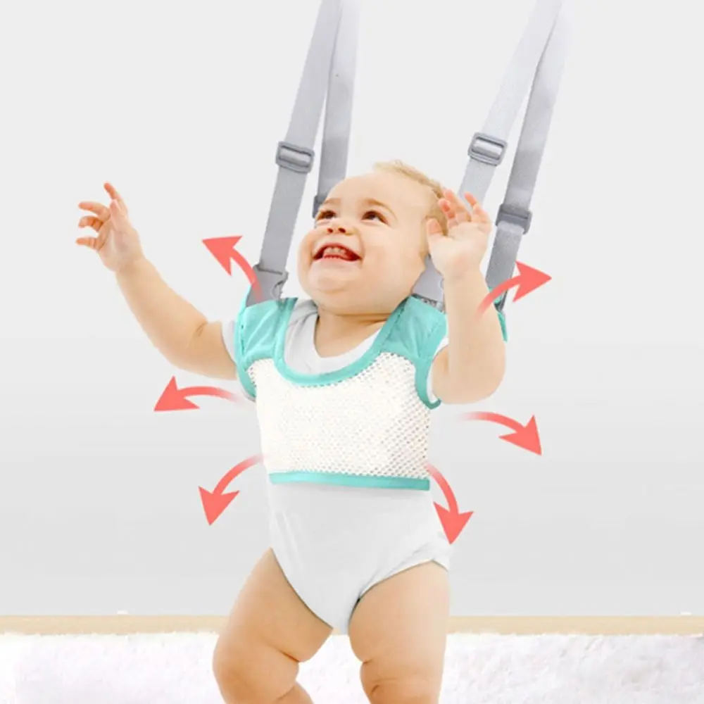Safety Infant Walker Harness Breathable Handheld Learning Walk Support Assist Trainer Long Adjustable Toddler Assistant Belt