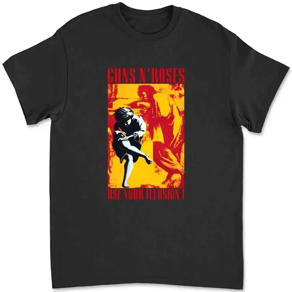 1991 Guns'N Roses Use Your Illusion Tour Vintage Black T Shirt S 2345Xl R36U