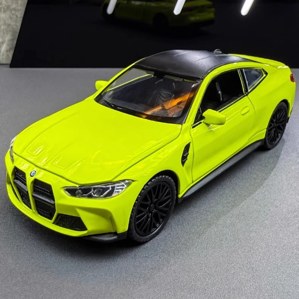 

Scale 1:32 M4 M8 MANHART Toy Sports Car Model Doors Opened Pull Back Simulation Vehicle Models Metal Diecast Decorative Gifts