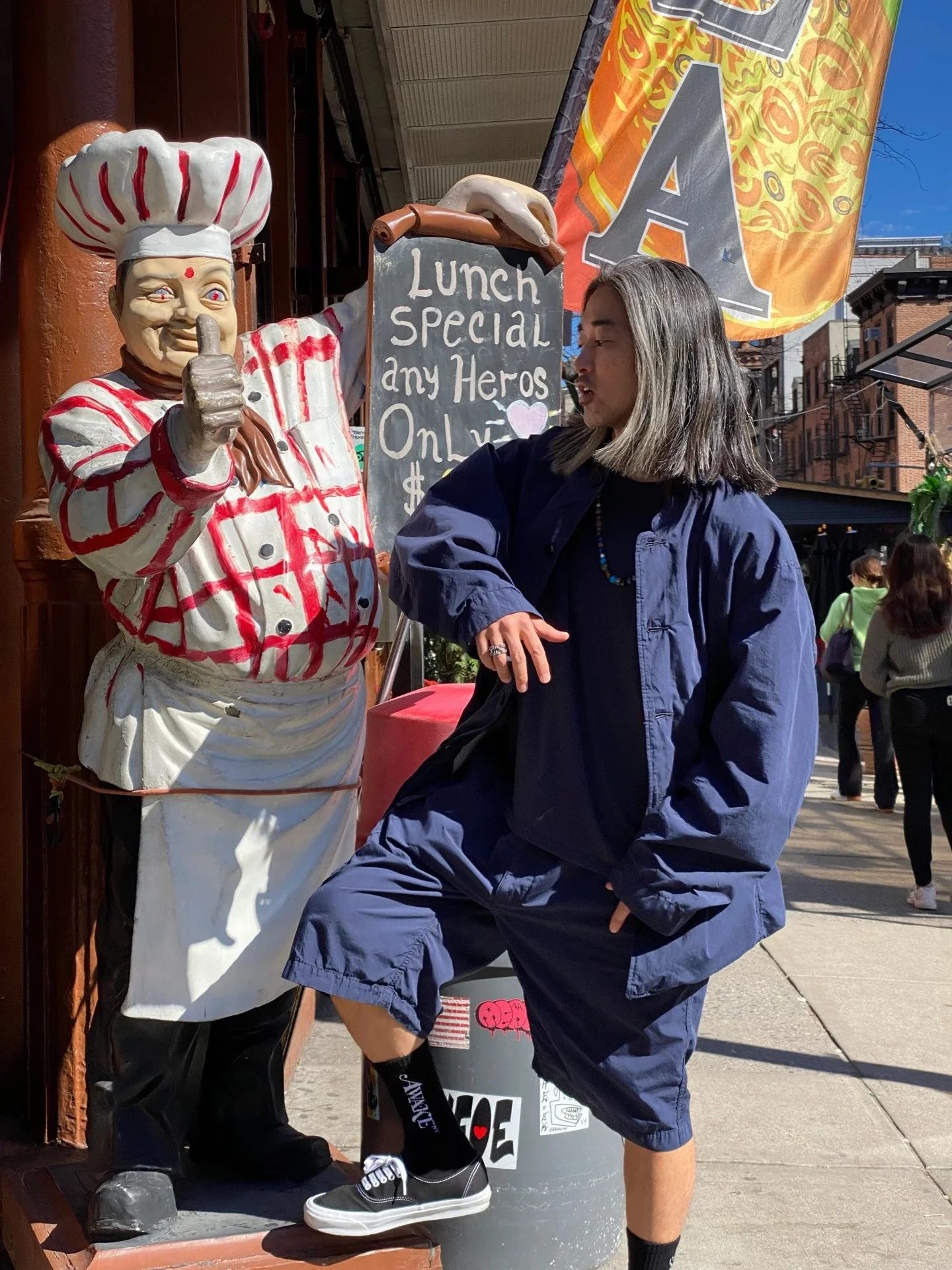 

Nana Easy Cargo orts Japanese Sle Multi-ket Five-Quarter Length Casual Cotton Youth Ciwalk Summer Faion orts