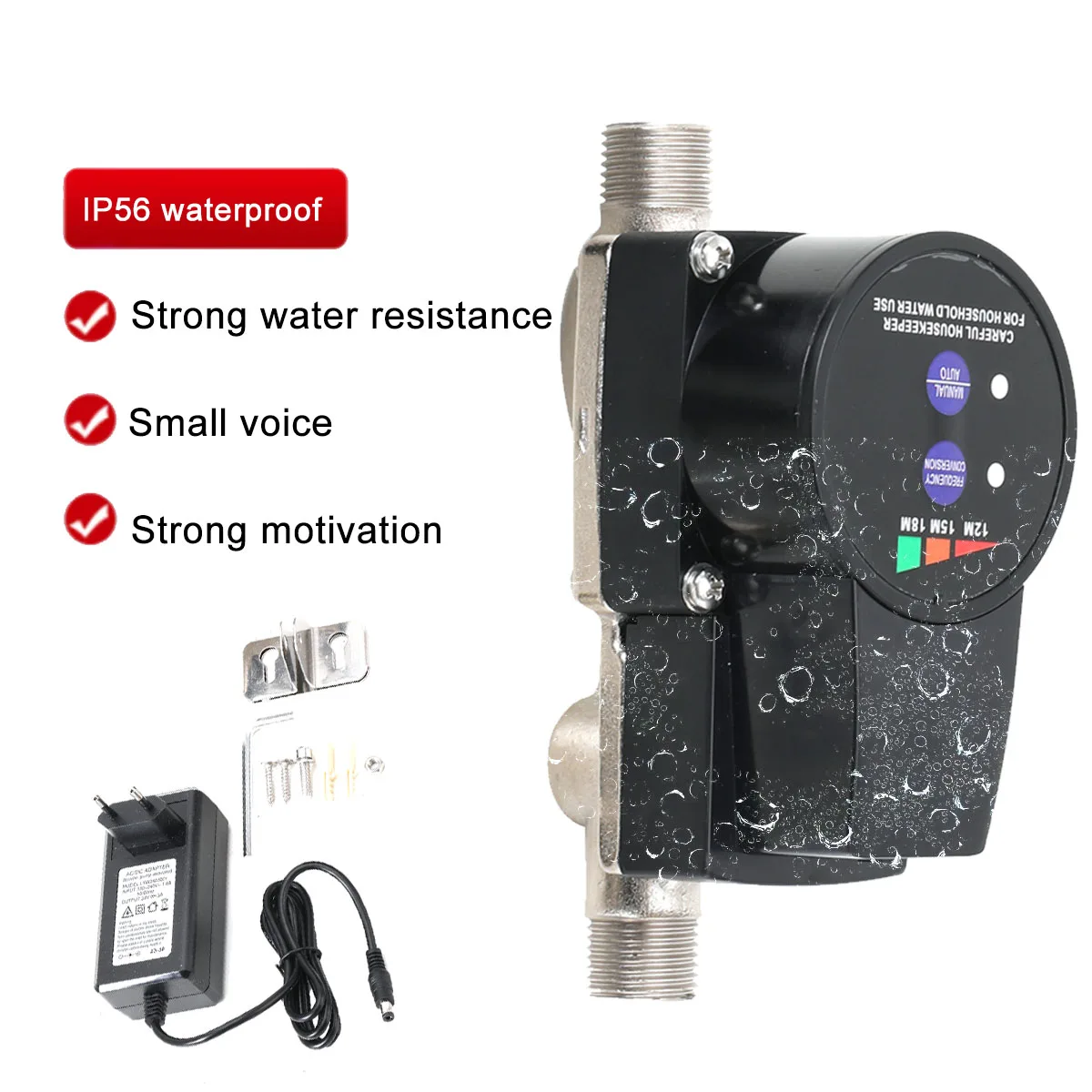 Pompe de surpression silencieuse, pompe à eau de surpression à fréquence Variable à aimant Permanent Intelligent pour la maison