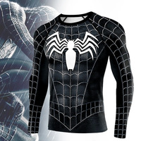 Classic Super hero Men T-shirt Spider Comics Cosplay Compression Fitness Clothing Sport Jersey T Shirt Men Gym Fitness Tops Tee