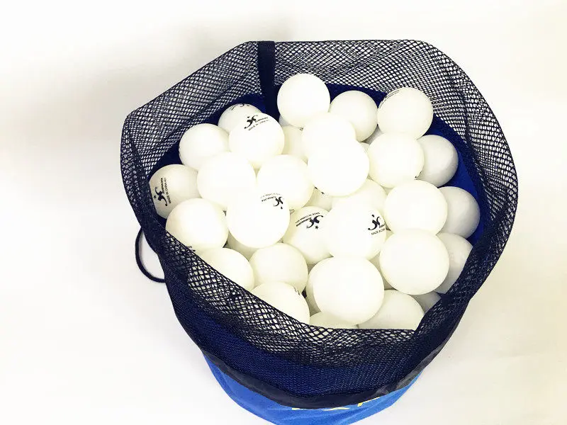 Standing Table Tennis Ball Holder Bag Capacity 200 Balls Portable Multi-ball Storage Pouch for Training Practice Size 24*38cm