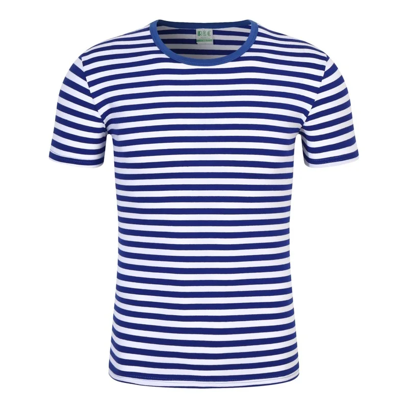 65%cotton 35%spandex Russian Telnyashka T-shirt Striped Blue Russia Army NAVY Special Forces 82n Men T Shirt Tshirts