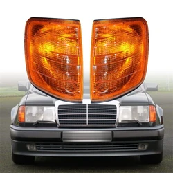 2pcs For Mercedes W124 E Class E320 E500 1985-1995 White Turn Signal Corner Light Lens Car Accessories Led Lights