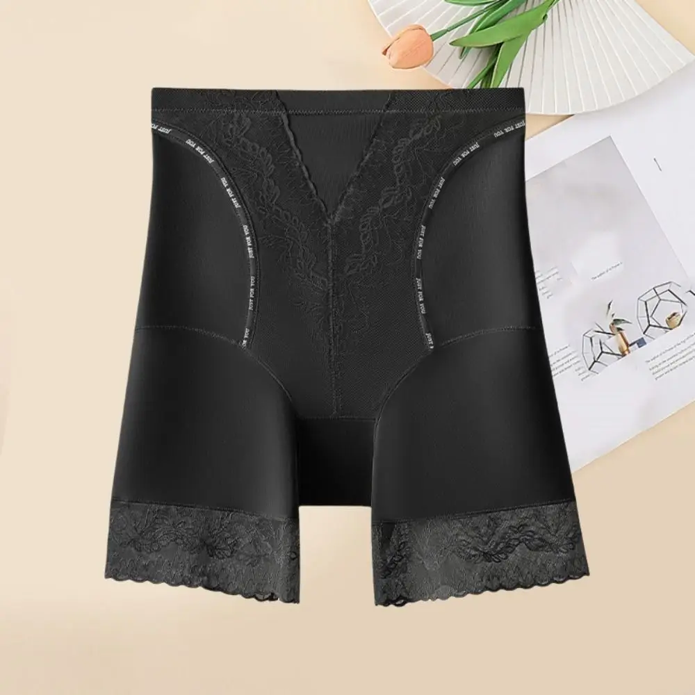 Groot formaat Shapewear slipje Dames Hoge taille Moerbeizijde Kruis Naadloos ondergoed Buikcontracterend Traceless