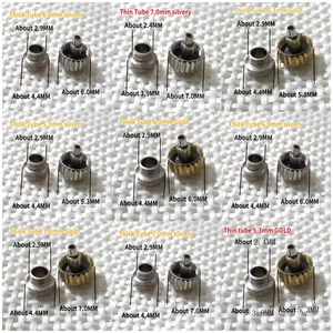 Corona de reloj de material de acero de 1 por ciento para RLX 5.3 mm 6 mm 7 mm Silver Gold Metal Watch Crown Piezas de reparación de piezas de reparación 12 mejores piezas de reloj Gucci de ventas - №8