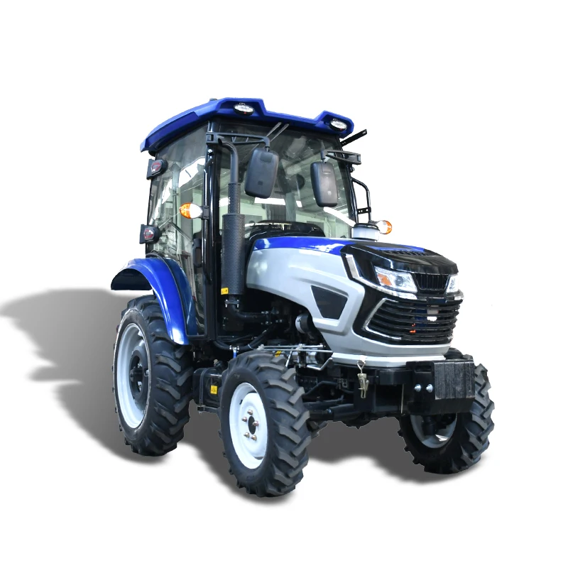 80HP 4x4 Diesel Engine Wheel Tractor Mini Tractor Trailer for Garden Farm Use 4WD Including Pump Gearbox Available for Sale