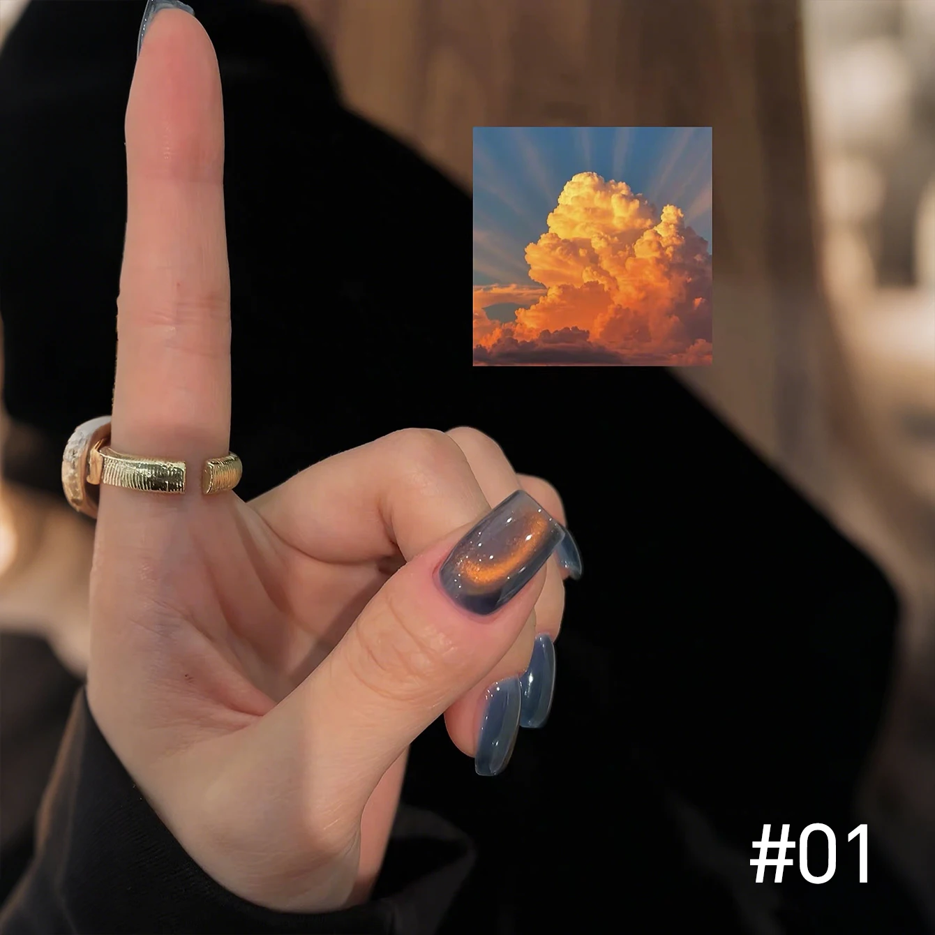 MIANEL 10ML Christmas Fiery Cloud Cat Eye Nail Polish Gel 2025 New Colorful Glass Bead Cat Eye Nail Art Red Nails