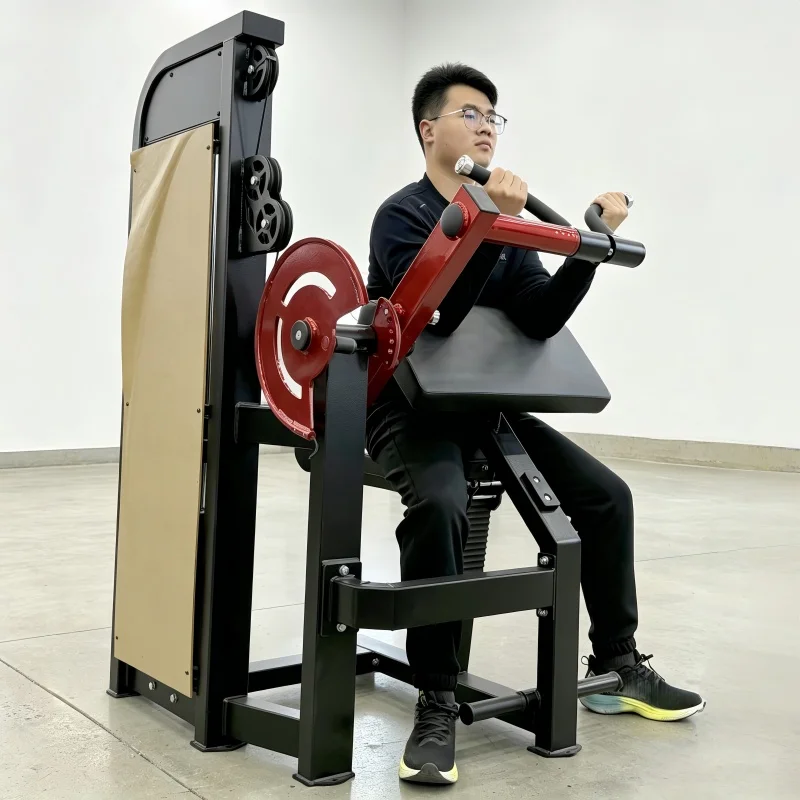 Commercial Fitness Gym Equipment Seated Biceps Curl and Triceps Extension Combo Machine for Arm Muscle Strength Training