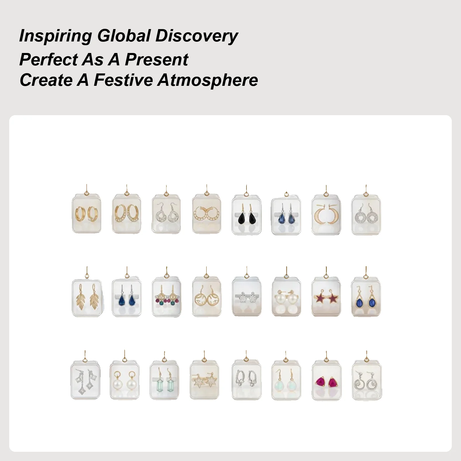 

2D плоские акриловые серьги-подвески с календарем обратного отсчета, 24-дневный комплект украшений обратного отсчета для сбора мероприятий, праздничной вечеринки