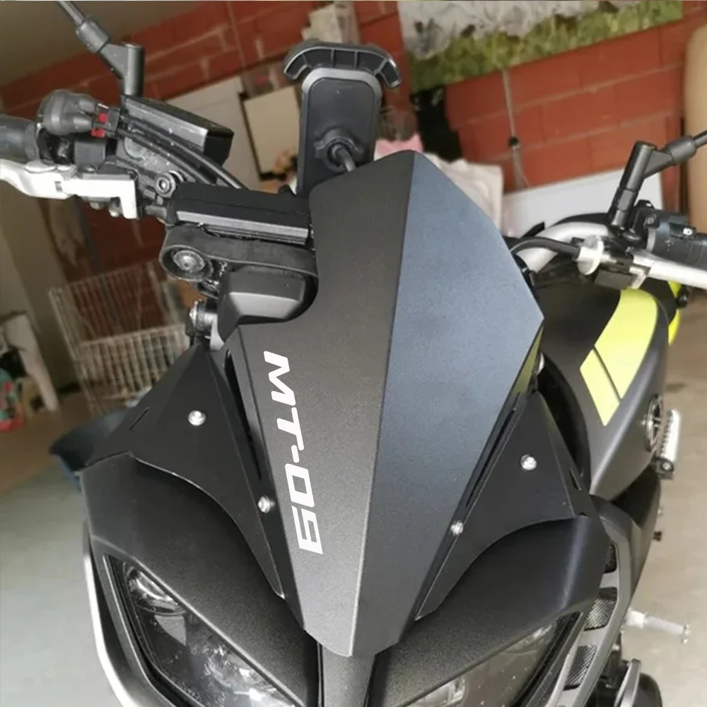 2017 2018 2019 2020-2025 2024 FOR YAMAHA MT-09 MT 09 Sport Screen Windshield Deflector MT09 Windscreen Airflow Wind Motorcycle