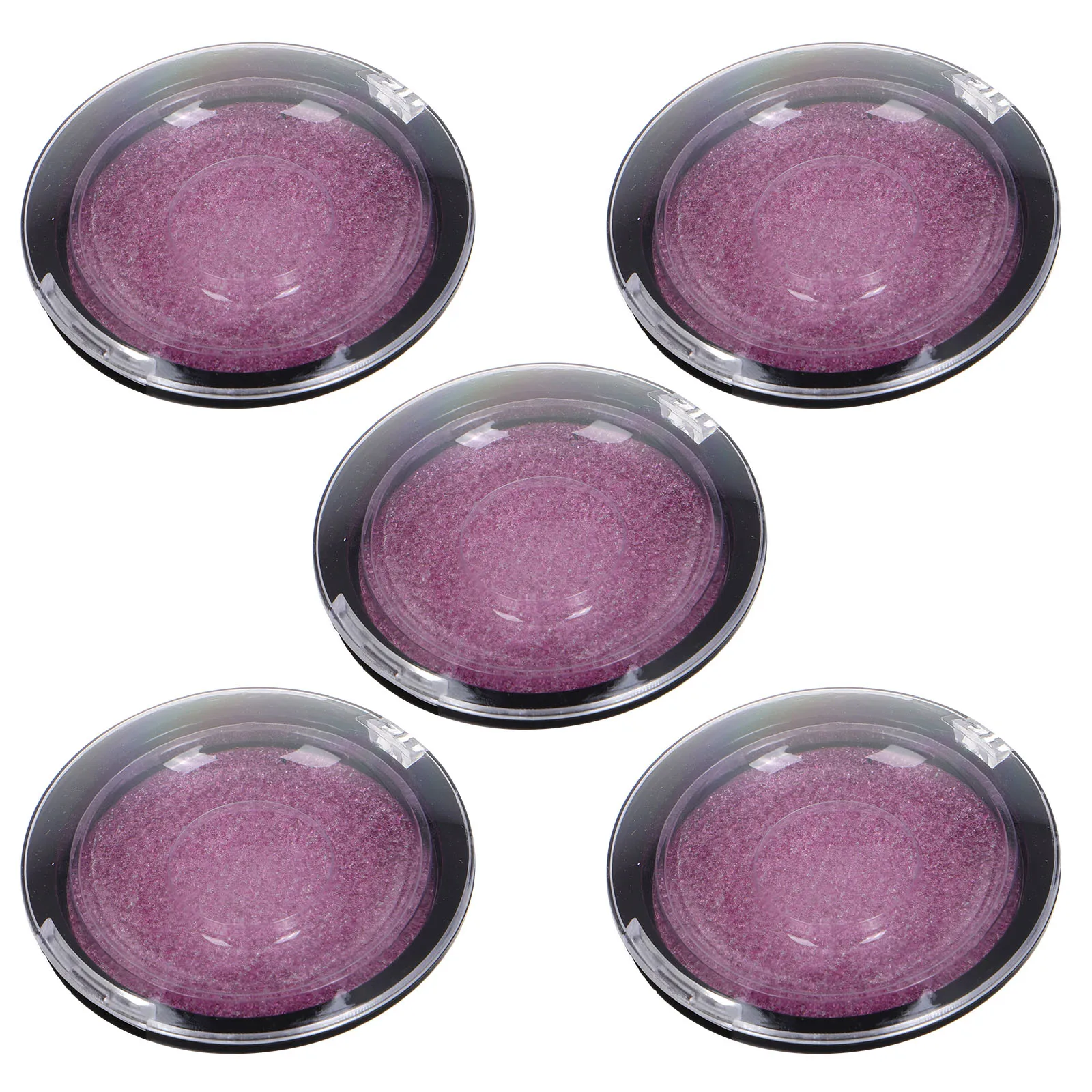 5 PCS False Eyelash Box Acrylic Storage Clear Cases Empty Packaging Compact Powder Container
