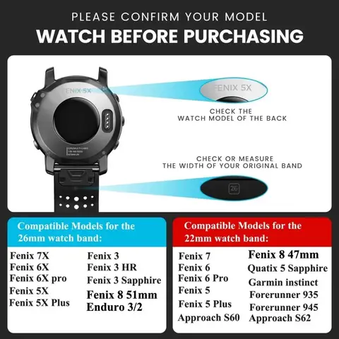 Rostfritt stålarmband för Garmin Fenix 8 7 Pro 7X 6X 5X 8X Plus Metallarmband för Garmin Tactix 8 9 7 Epix Pro QuickFit klockarmband 8 best sales tillbehör Garmin Epix - №8