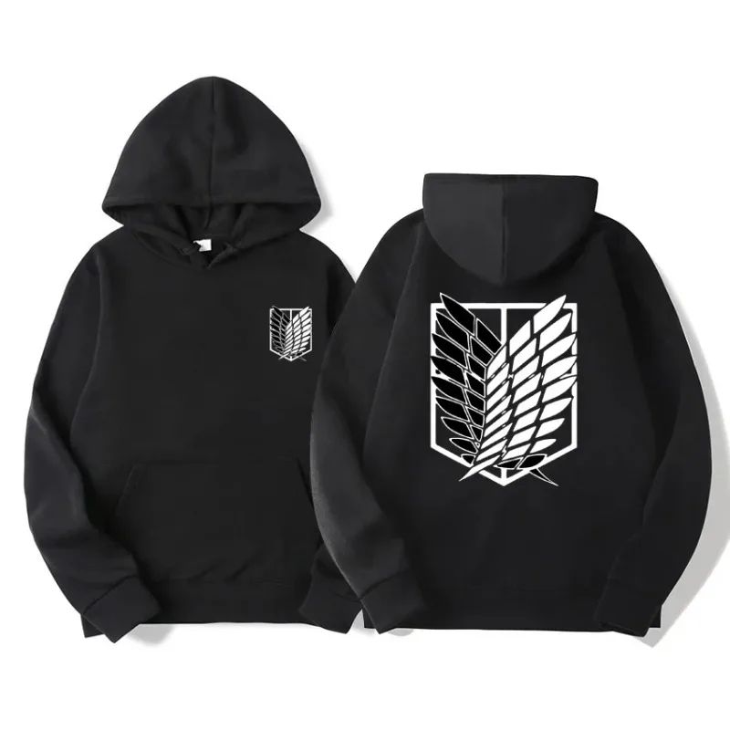 Men's hoodie anime hoodie men and women street fashion pullover Harajuku Attack on Titan hoodie sweatshirt clothes