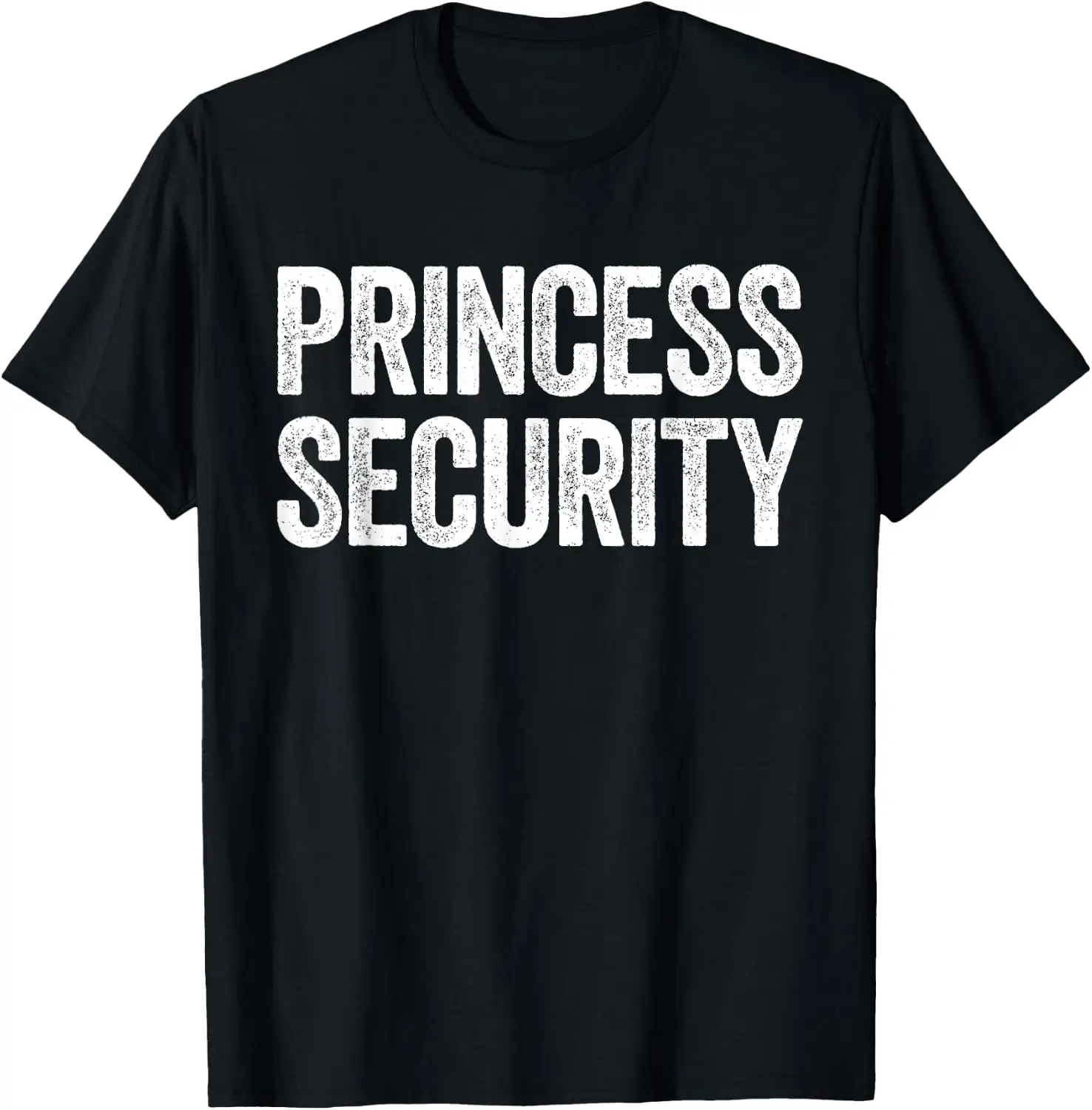 Princess Security Shirt Men Women Kids Halloween Costume T-Shirt Novelty Unisex Graphic T‑Shirt, Creative [Your Graphic Design] Print Tee, 100% Cotton Breathable Crew Neck Casual Short Sleeve Top, Gift Choice For Friends Family Daily Party