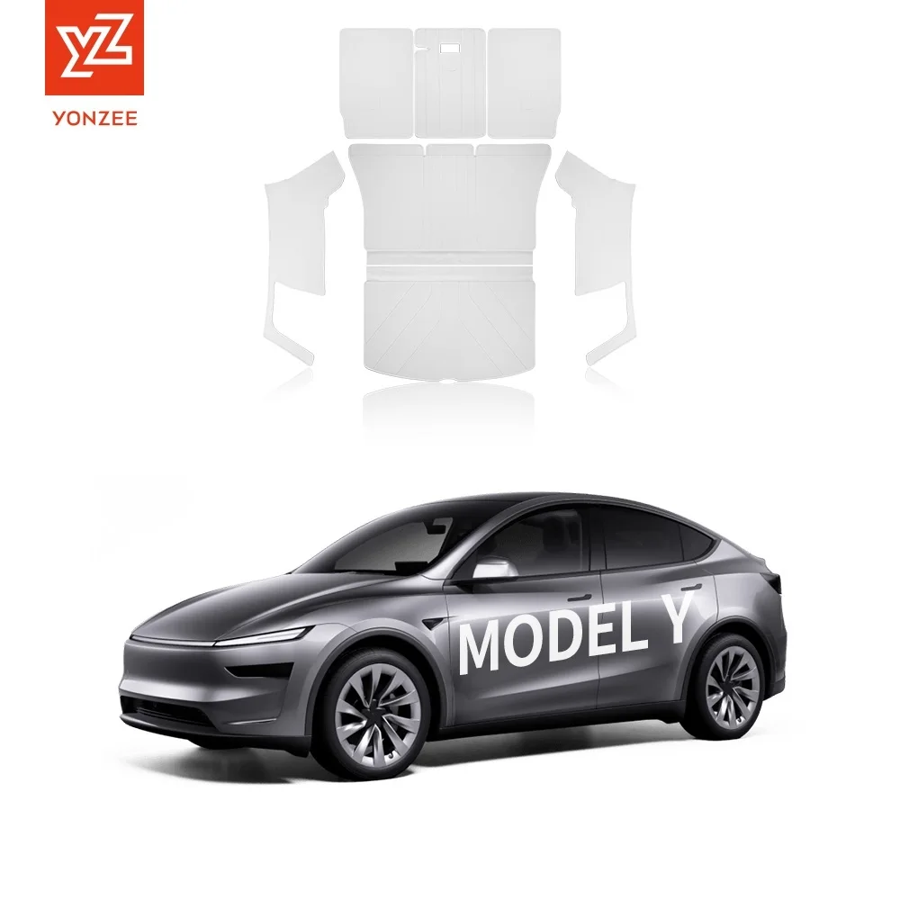 YZ Custom Fit For Tesla Model Y Juniper 2025 2026 Full Coverage Leather Trunk Mat Cargo Liner Car Rear Boot Protection Accessory
