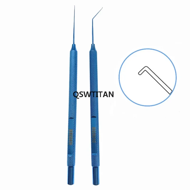 Ophthalmic Hooks Akahoshi Nucleus Manipulator Titanium Kuglen Iris Hook  Intracapsular Manipulator Phaco Chopper Hook