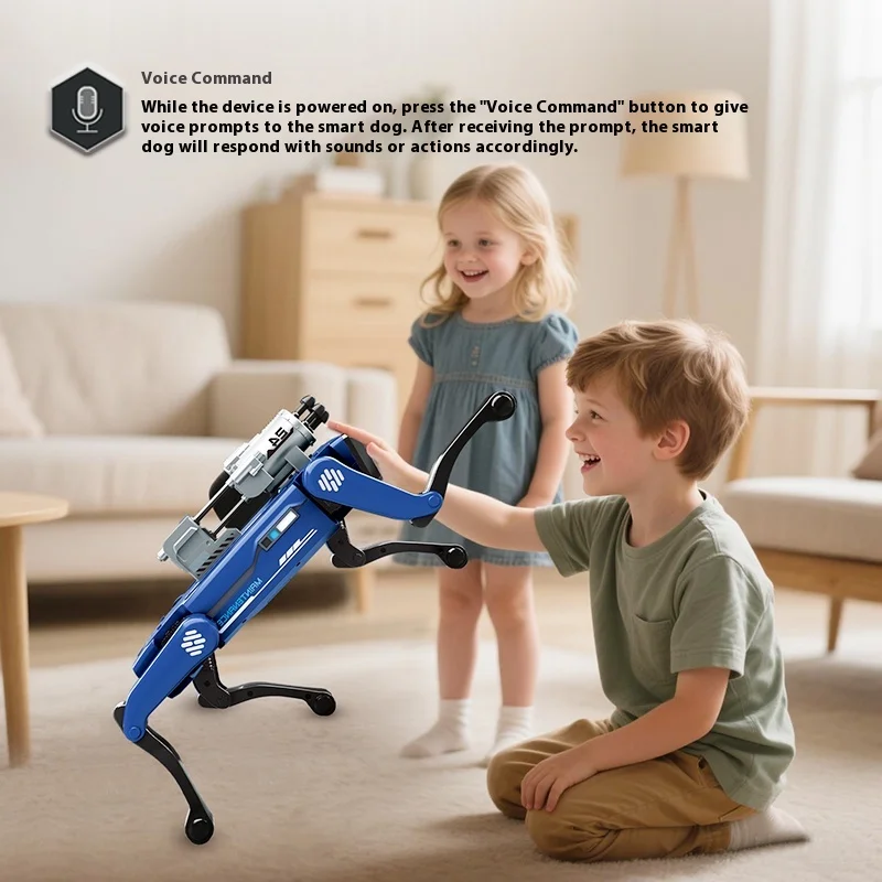 2025 nuevo juguete de control remoto AI robot perro programación inteligente juguetes de regalo de cumpleaños para niños