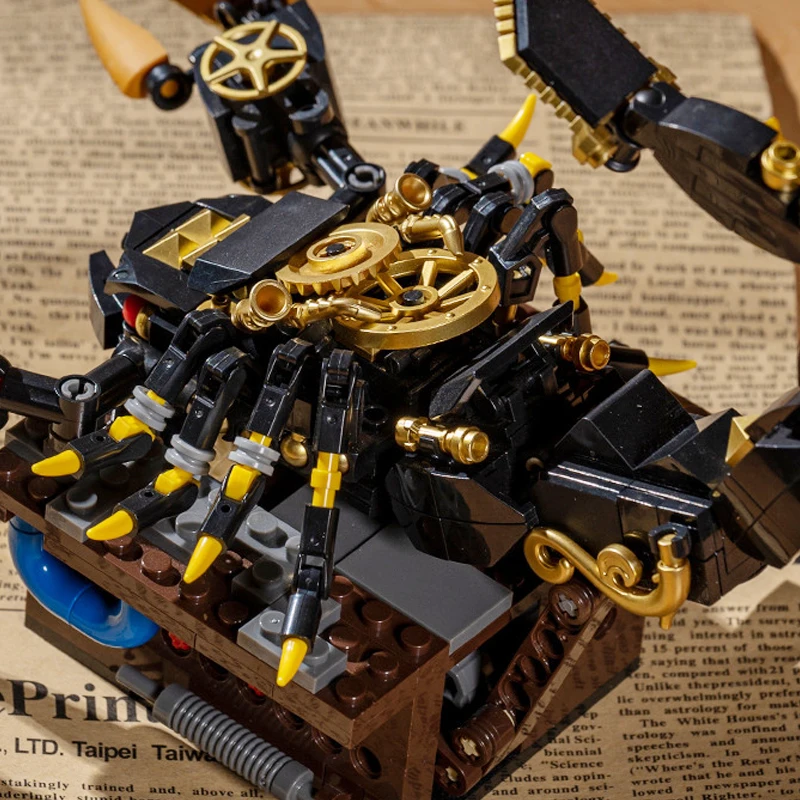 3D Puzzle Handmade Assembly Model Toys, Mechanical Insect - Scorpion, High Difficulty Building Model Ornaments, Gift, XT103