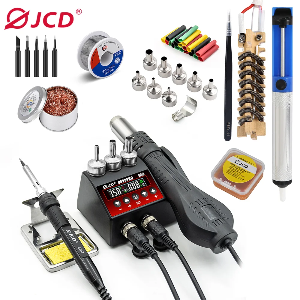 JCD New Upgrade 2 IN 1 Solderi - 2 In 1 Soldering Rework Station 750W review and price